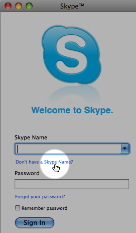 set up skype id